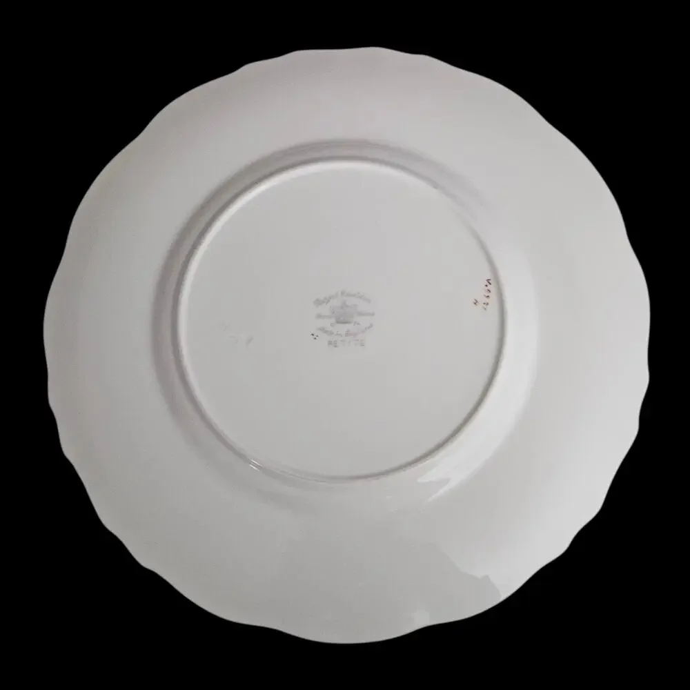 Vintage Royal Embassy Petite Fine China Japan Salad Plates Set of 4 Gold Trim